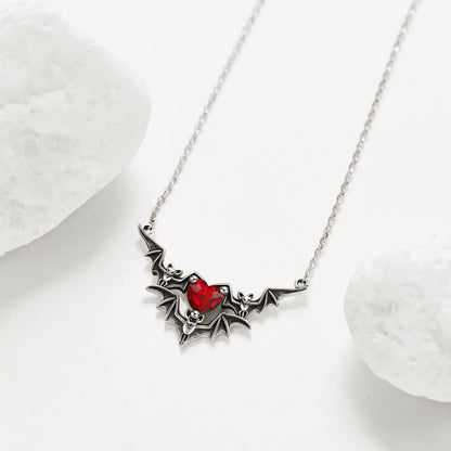 Skeleton Heart Pendant Necklace