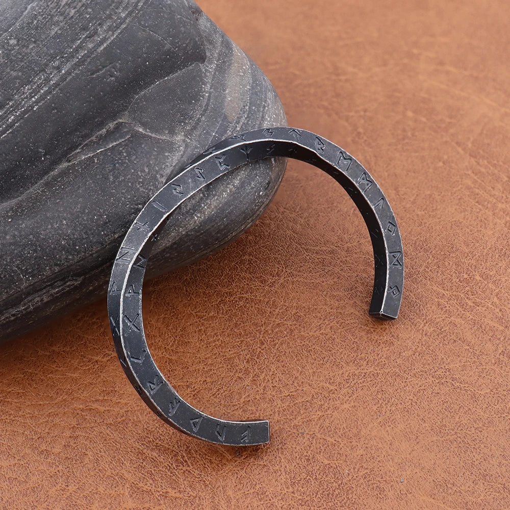 Runestone Steel Cuff