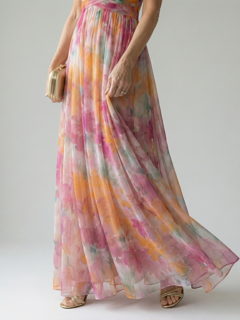 Isel | Cozy Maxi Dress with Soft Wrap Design