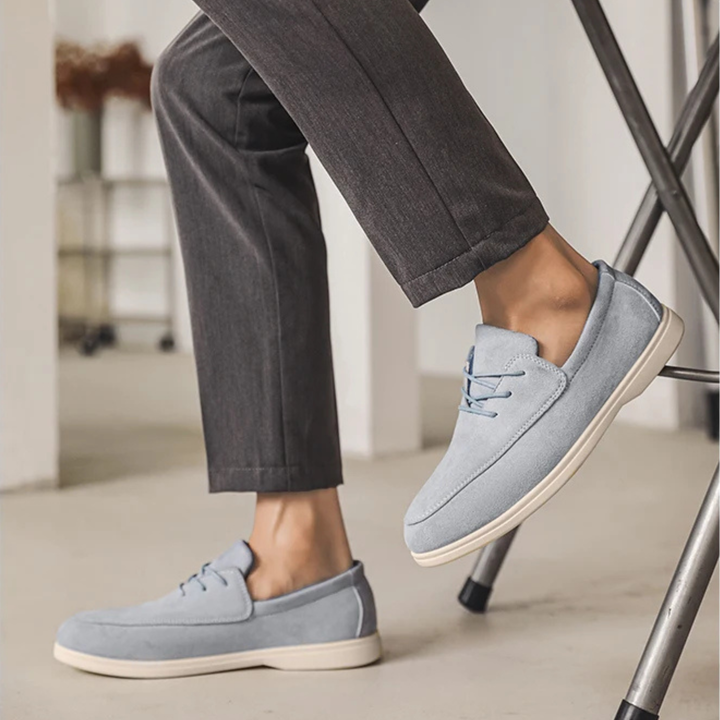 Delano Lace-up Suede Loafer