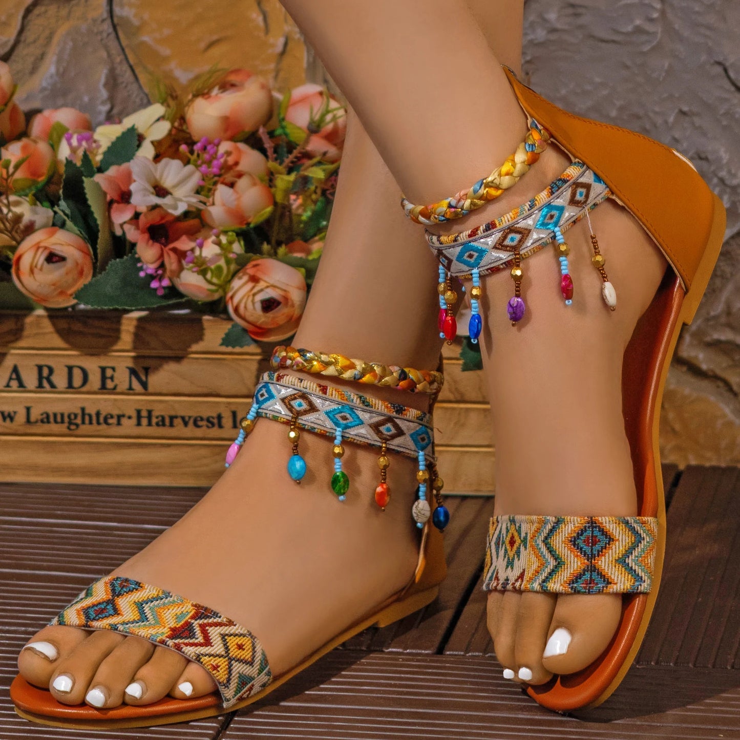 Tahlia Boho Ankle Flats