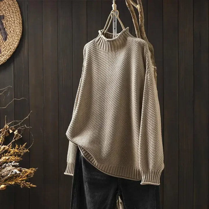 Honeycomb Knit Pullover
