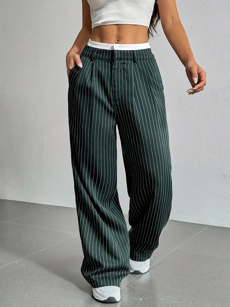 Waveline Pinstripe Trouser