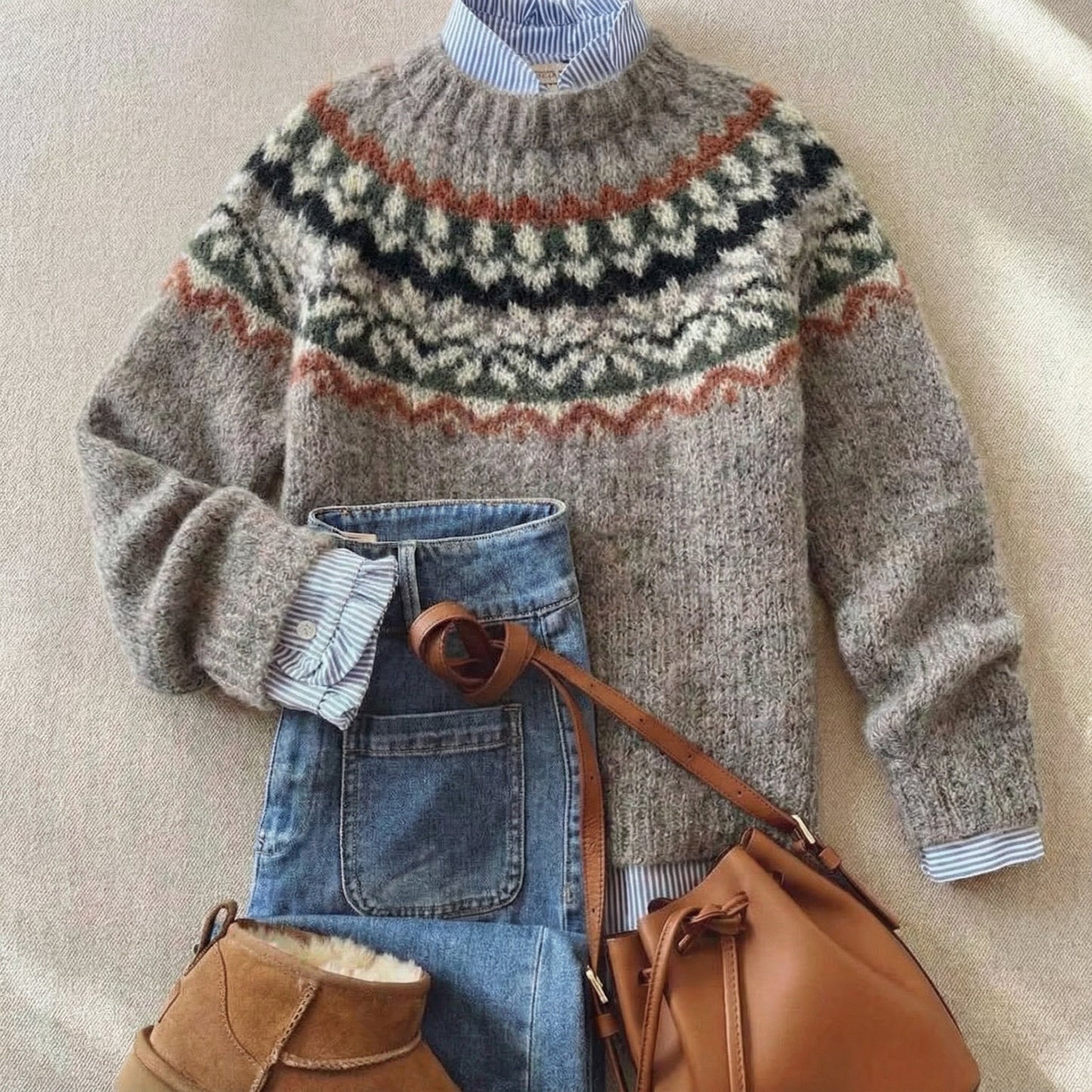 Everly | Heritage Nordic Knit Sweater