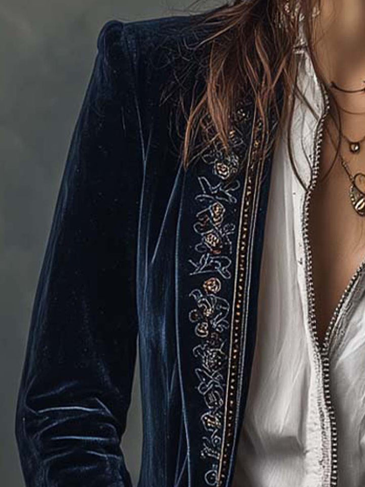 Federica™ | Vintage Embroidered Blazer