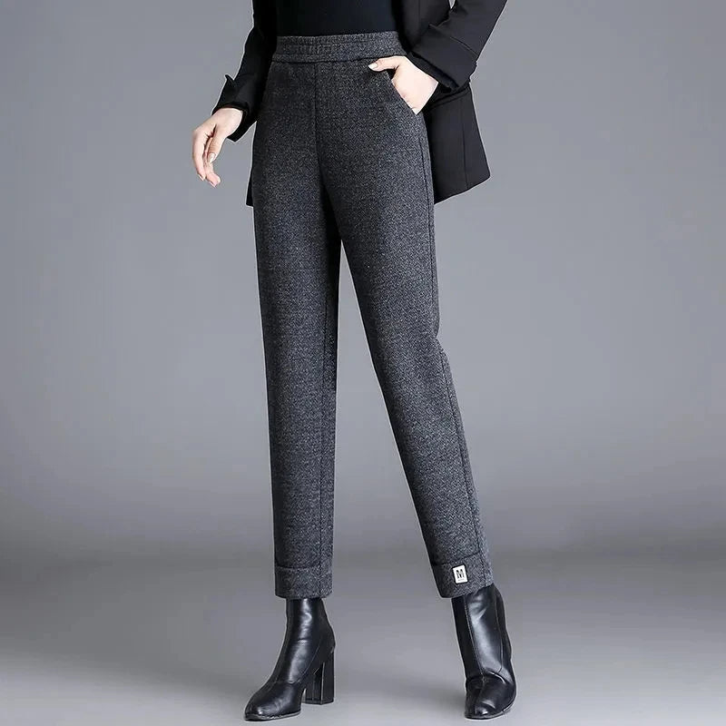 Herringbone Wool Trouser