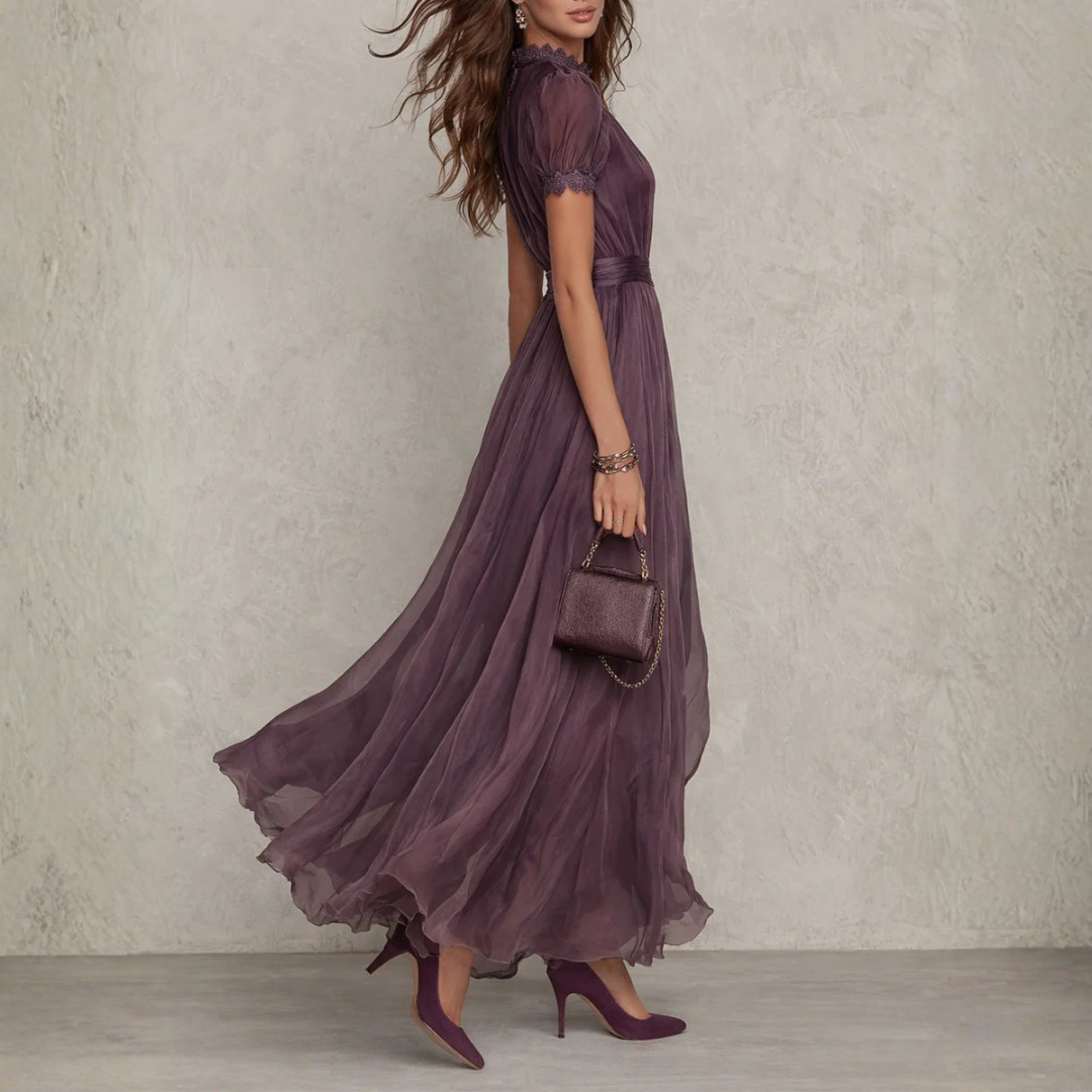 Aria | Elegant Chiffon Maxi Dress