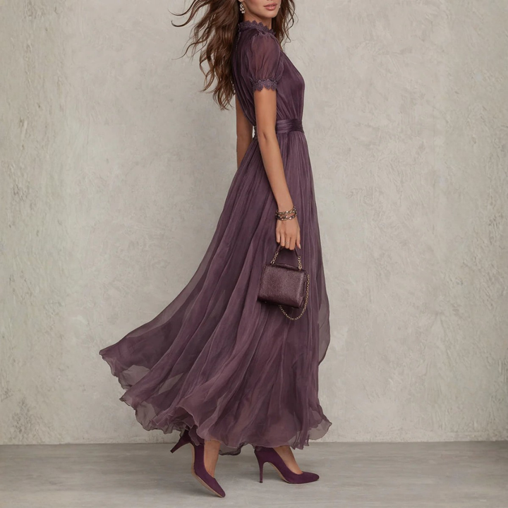 Aria | Elegant Chiffon Maxi Dress