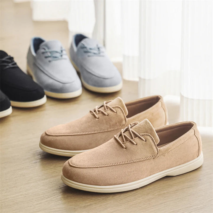 Delano Lace-up Suede Loafer