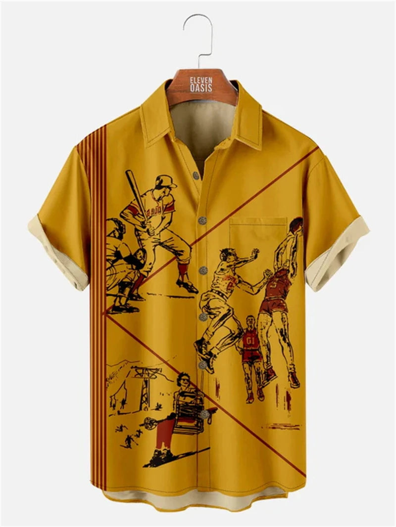 Athletic Society Button-Up Shirt