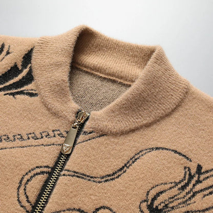 Dragon Crest Wool Cardigan