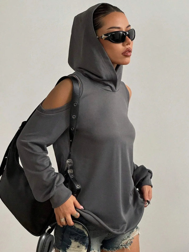Essentia Off-Shoulder Hoodie