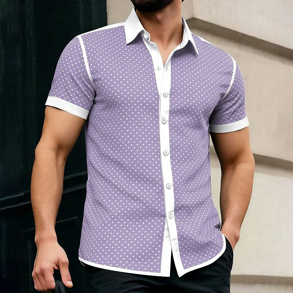 Monaco Contrast Button-Up
