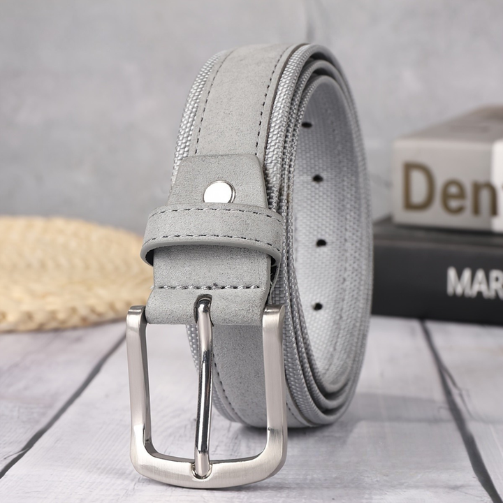 Slate & Suede Leather Belt