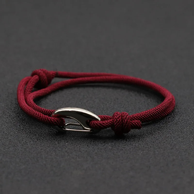 Hook & Hollow Rope Bracelet