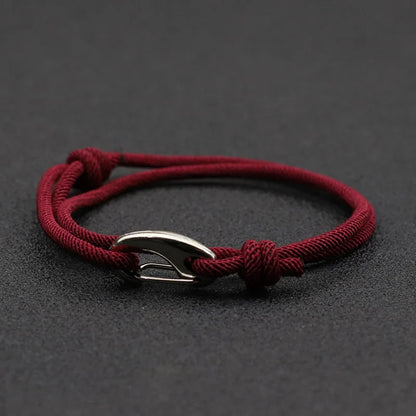 Hook & Hollow Rope Bracelet