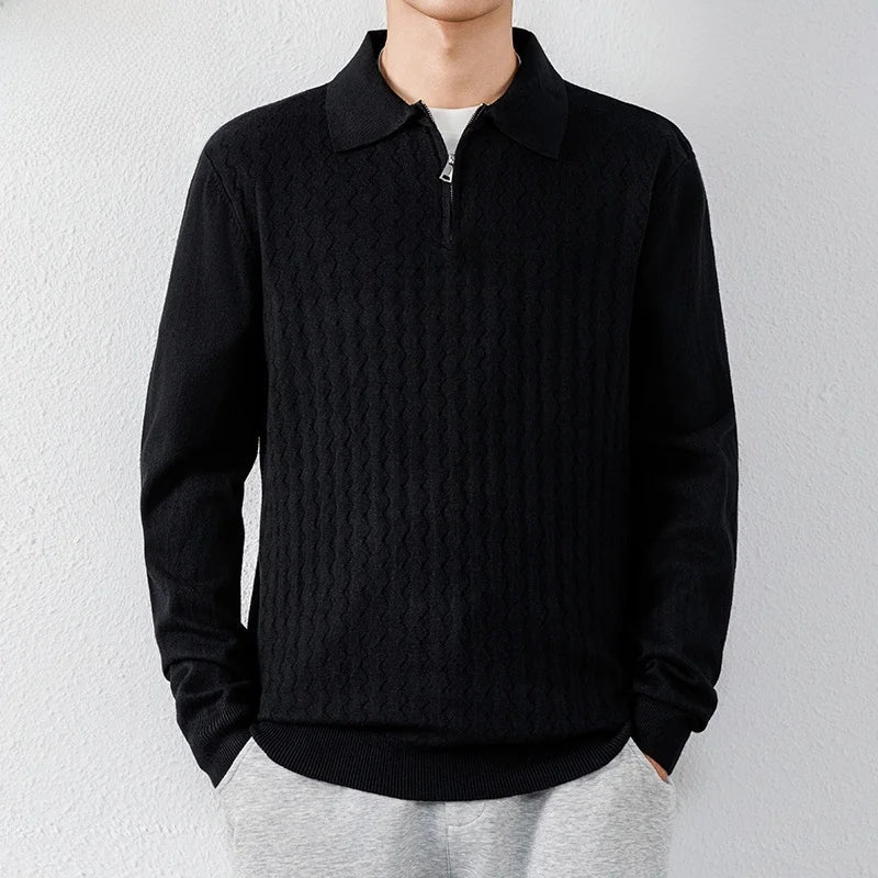 Barron Quarter-Zip Polo Sweater