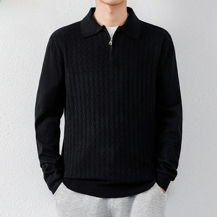 Barron Quarter-Zip Polo Sweater