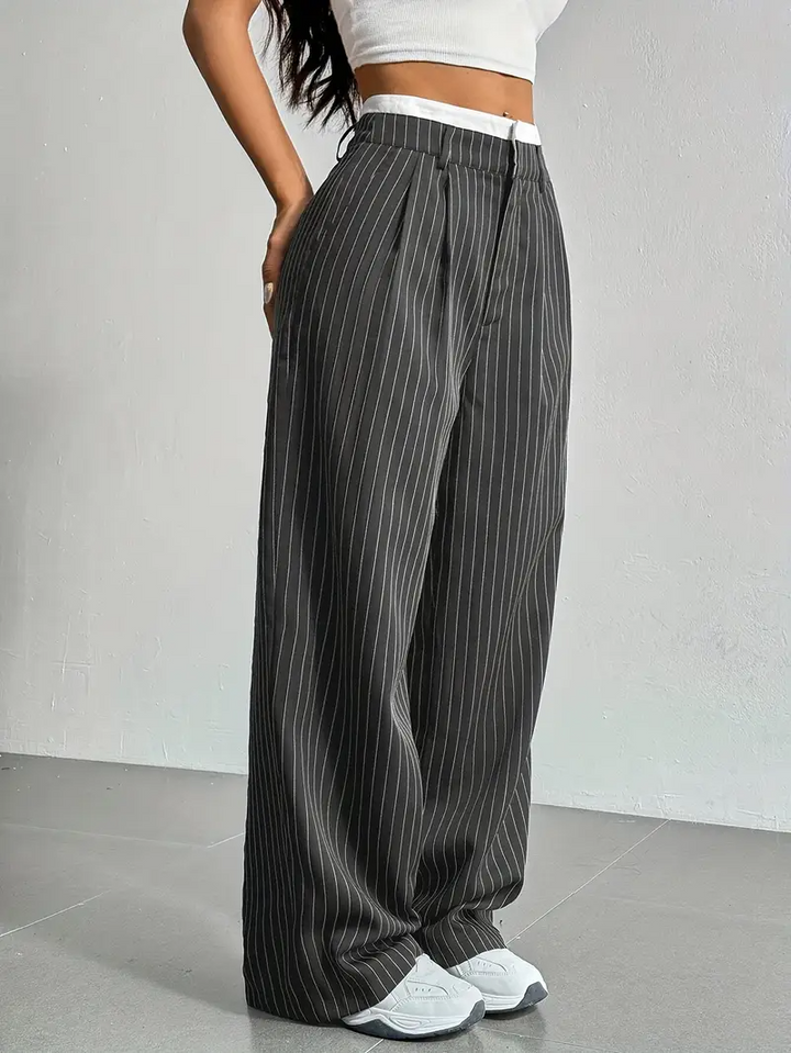 Waveline Pinstripe Trouser