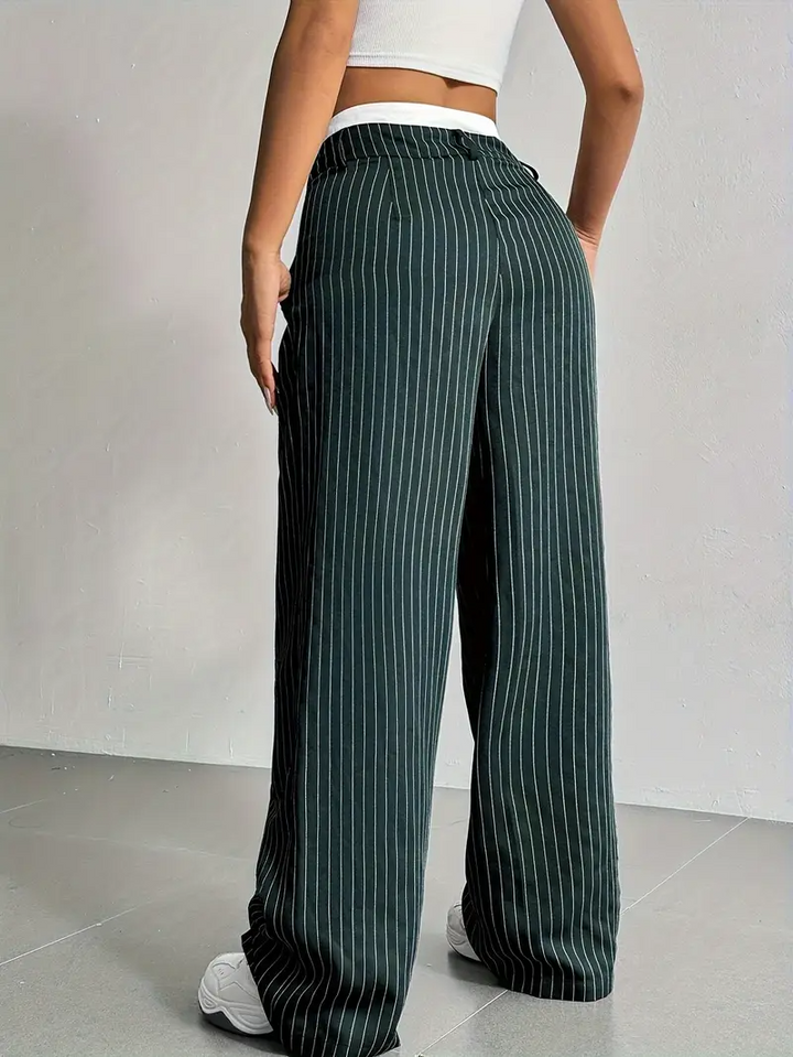 Waveline Pinstripe Trouser