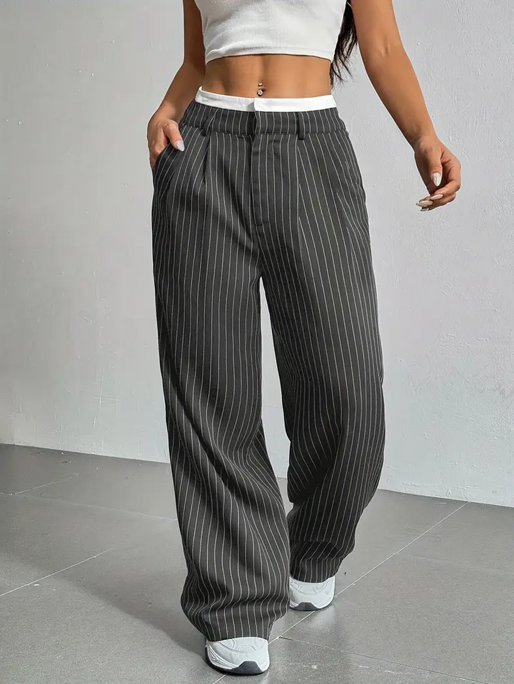 Waveline Pinstripe Trouser