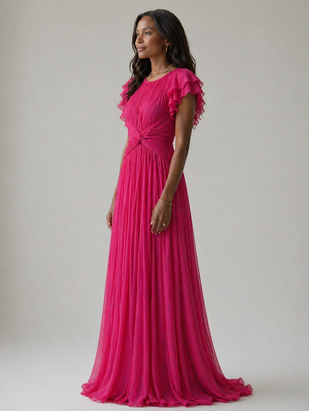 Stella | Elegant Pleated Evening Gown