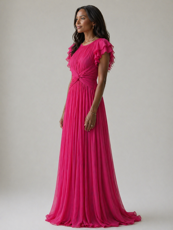 Stella | Elegant Pleated Evening Gown