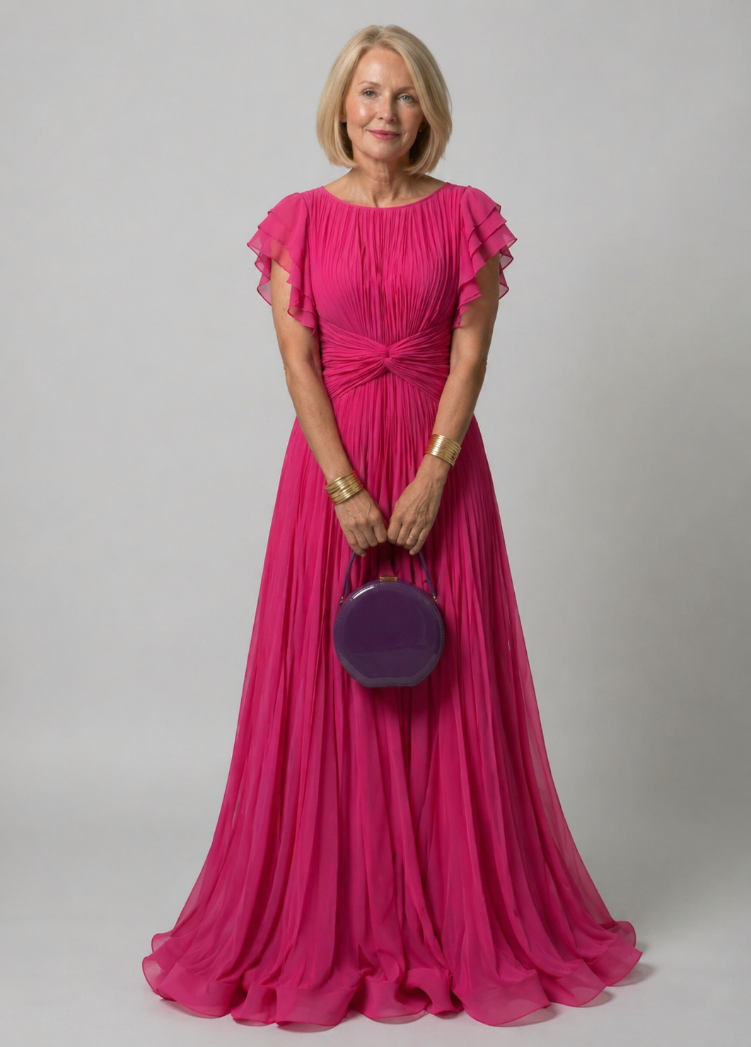 Stella | Elegant Pleated Evening Gown