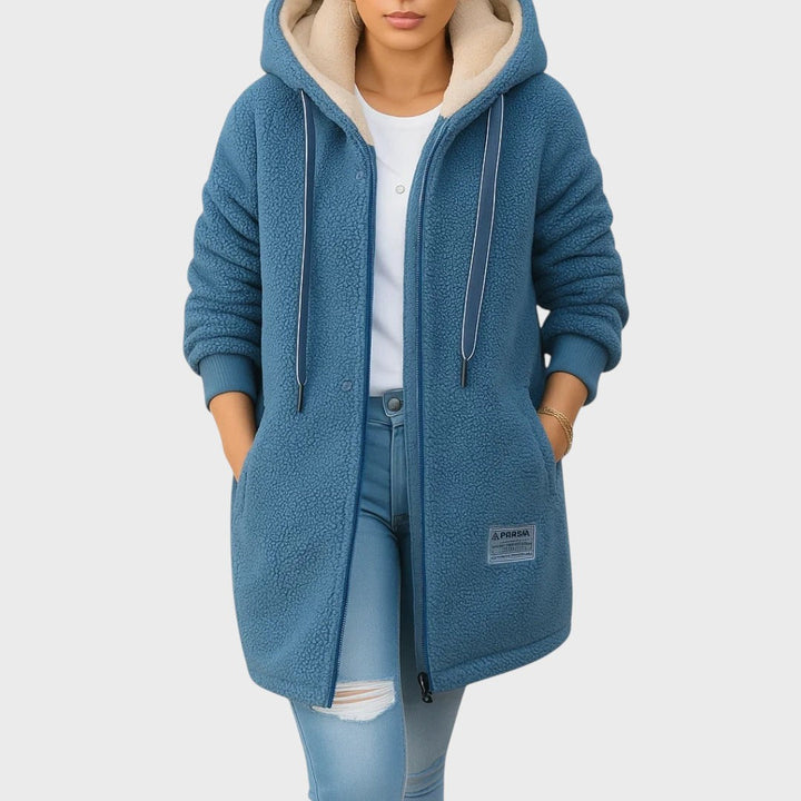 Lisa | Long Teddy Hooded Jacket