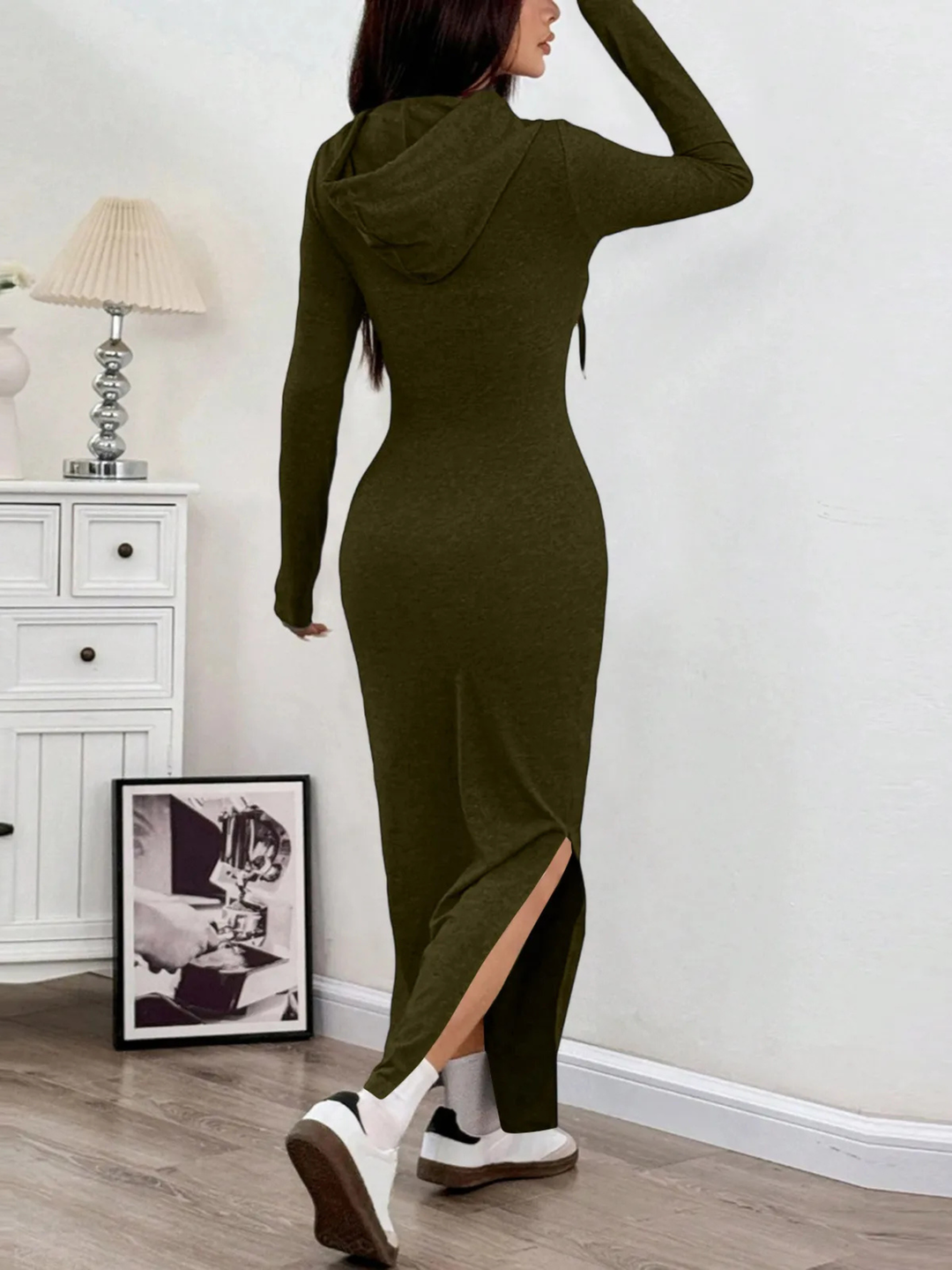 Hooded Bodycon Dress