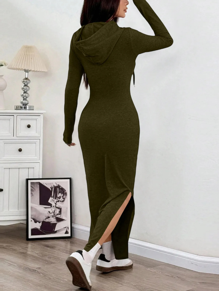 Hooded Bodycon Dress
