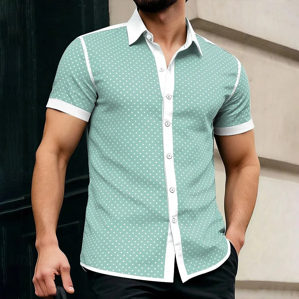 Monaco Contrast Button-Up