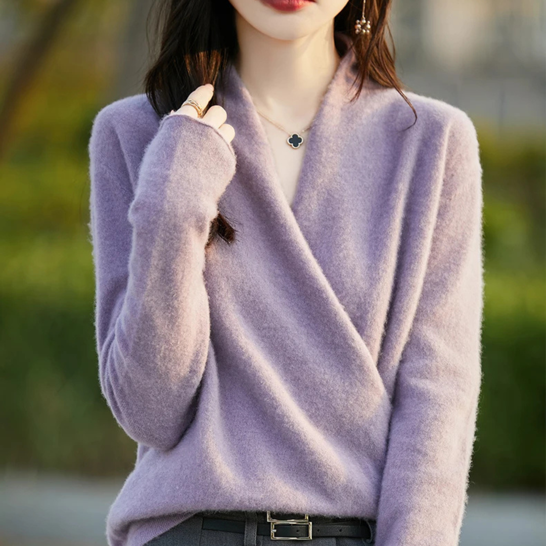 Vivienne Cashmere Wrap Sweater