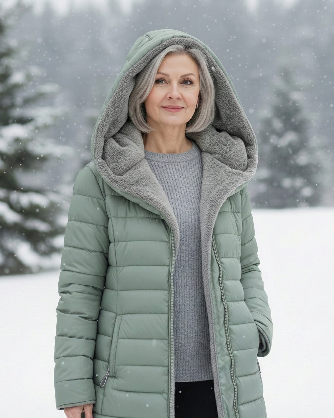 Alice | Cozy Fleece-Lined Puffer Jacket