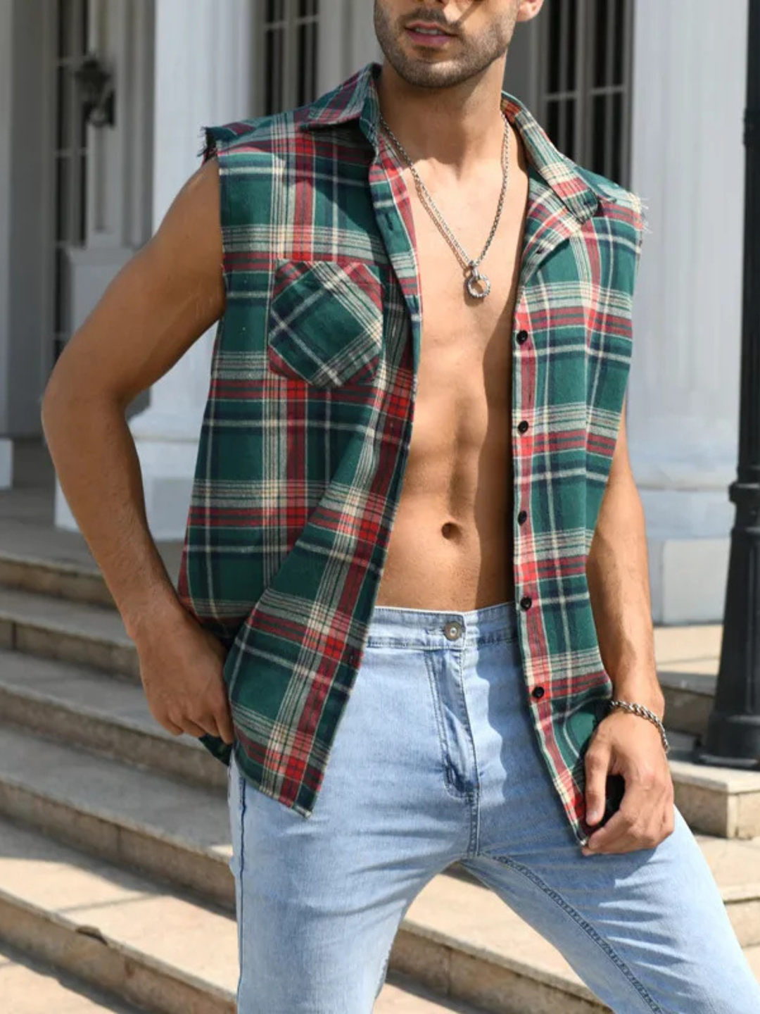 Maverick Plaid Flannel Vest