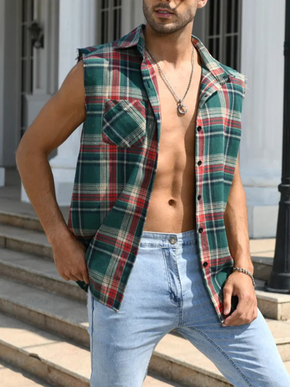 Maverick Plaid Flannel Vest