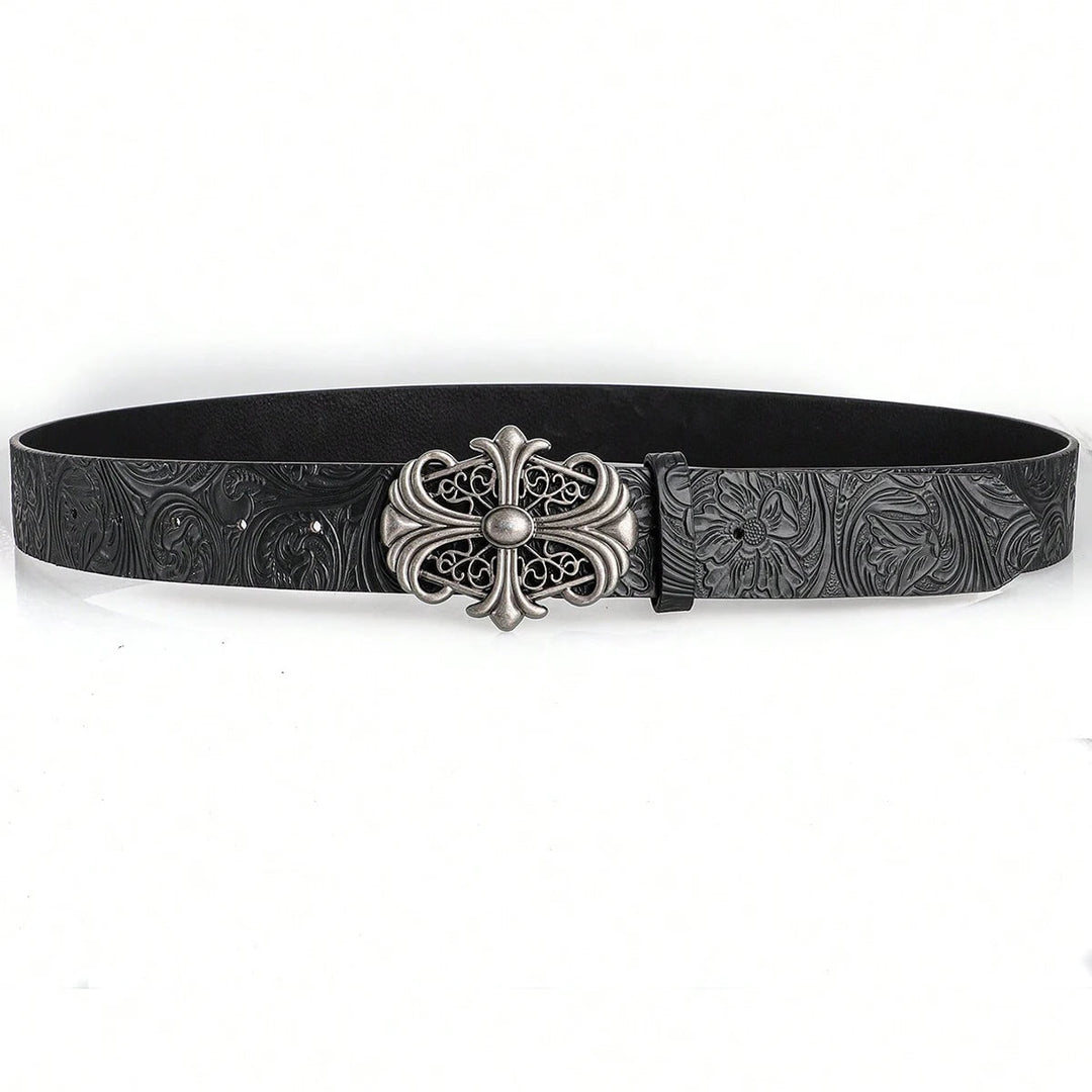 Sanctum Silver Leather Belt
