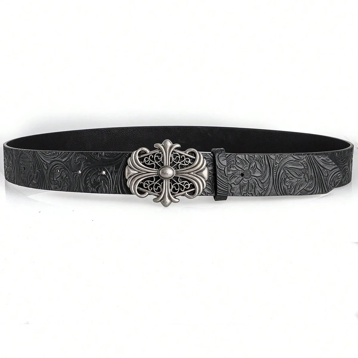 Sanctum Silver Leather Belt