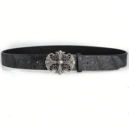 Sanctum Silver Leather Belt
