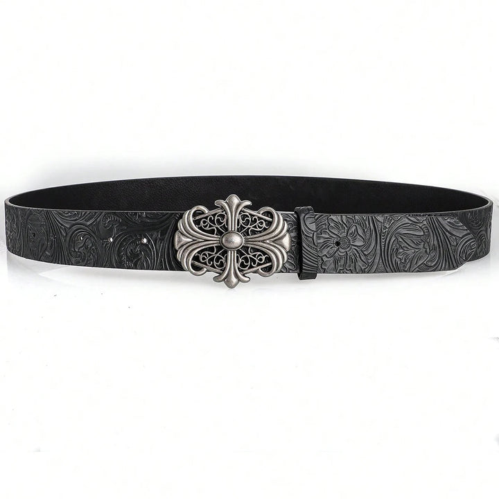 Sanctum Silver Leather Belt