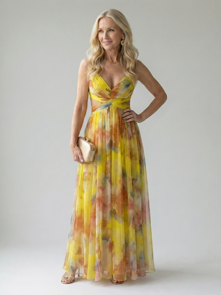 Isel | Cozy Maxi Dress with Soft Wrap Design