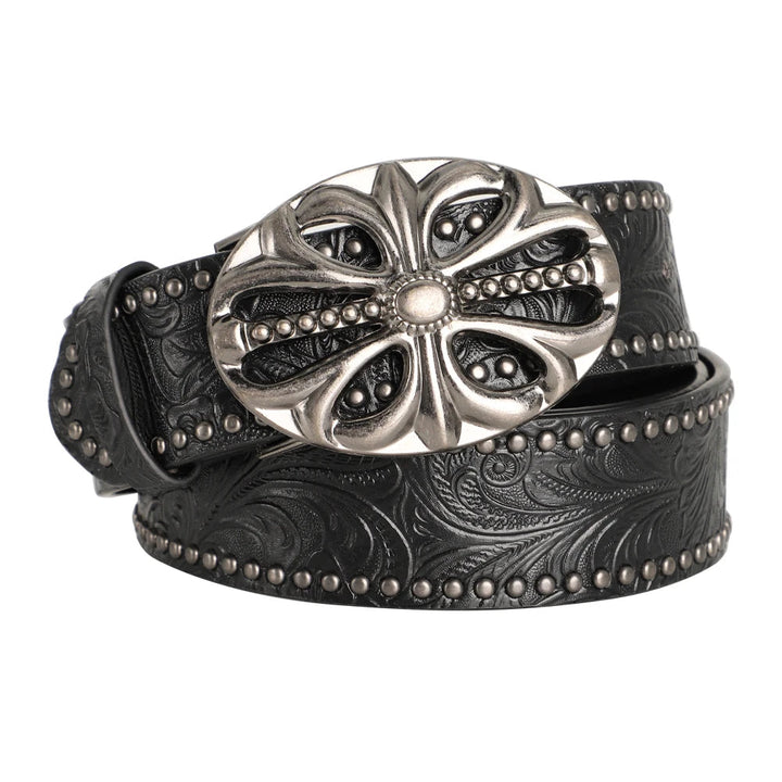 Sanctum Silver Leather Belt