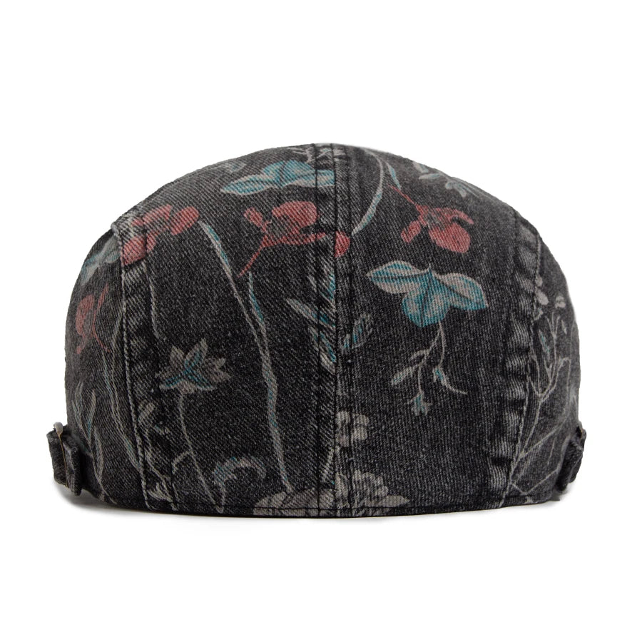 Vintage Denim Flat Cap