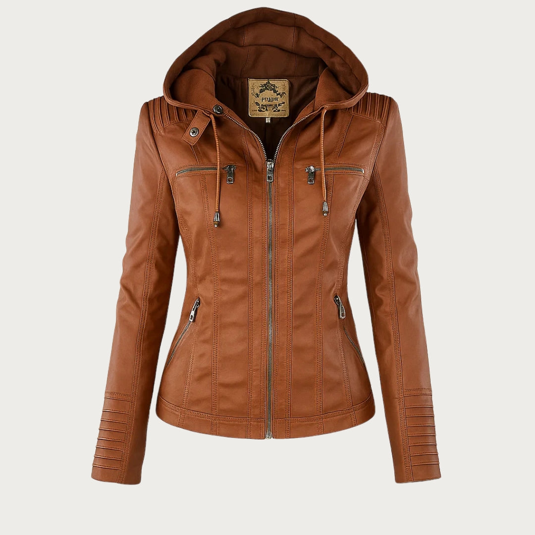 MONICA™ | Elegant Leather Jacket