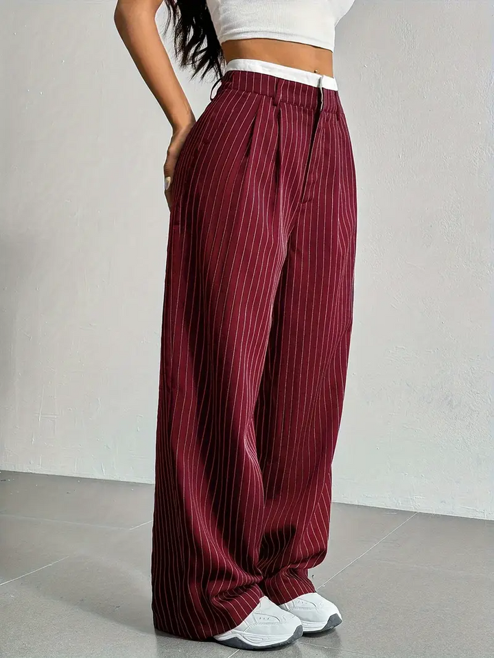 Waveline Pinstripe Trouser