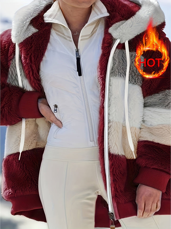 Serena | Cozy Hooded Plush Coat