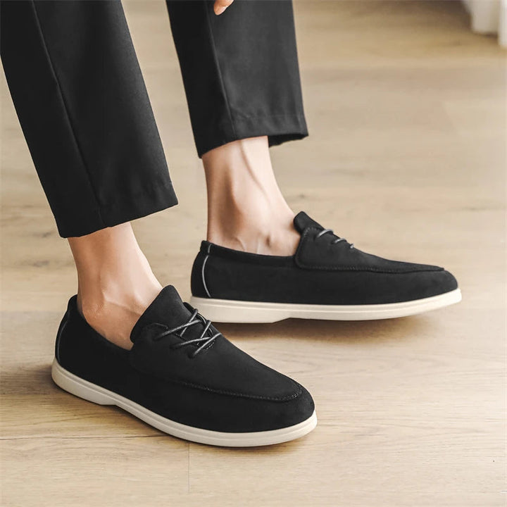 Delano Lace-up Suede Loafer
