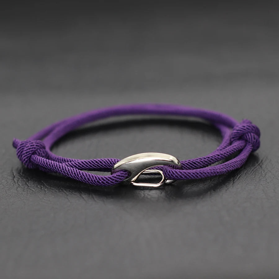 Hook & Hollow Rope Bracelet