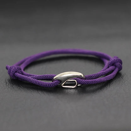 Hook & Hollow Rope Bracelet