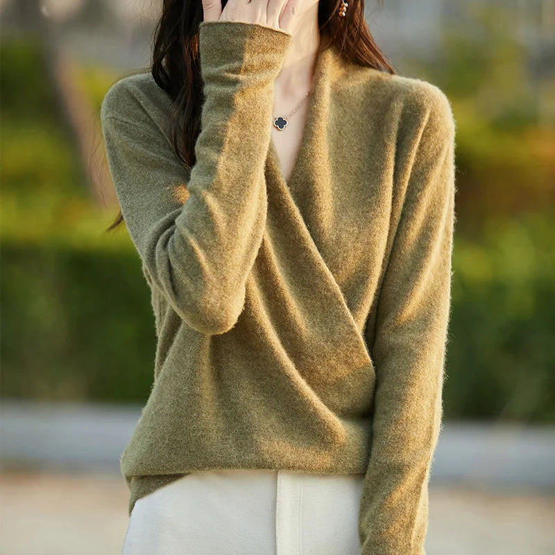 Vivienne Cashmere Wrap Sweater